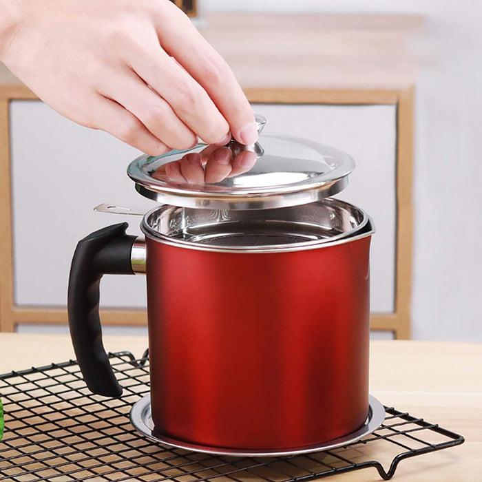 Oil Strainer Pot™ - Olla con Coladera para Almacenar Aceite
