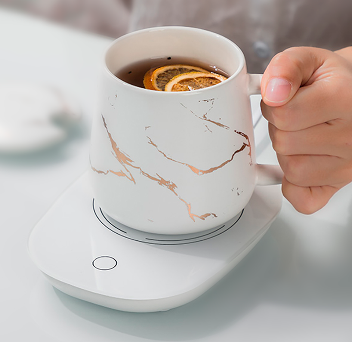 Calentador de taza + ¡taza gratis!