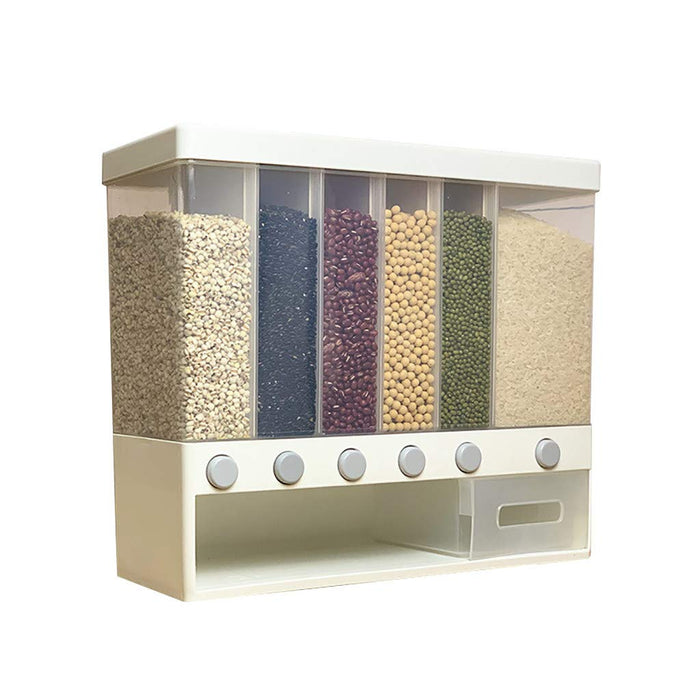 Dispensador de granos rectangular