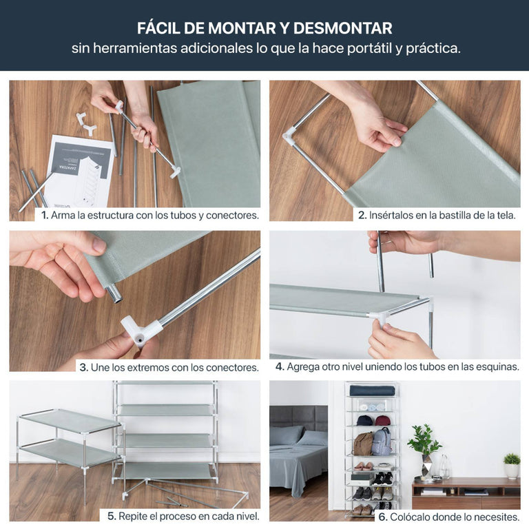 Zapatera de 9 niveles