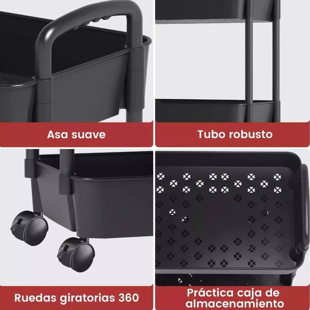 Carrito organizador 4 niveles