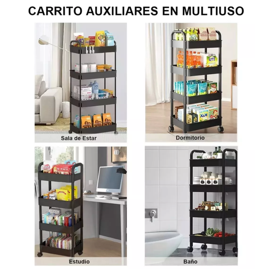 Carrito organizador 4 niveles